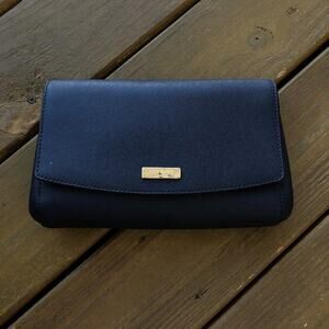 Kate Spade Navy Saffiano Leather Crossbody Purse